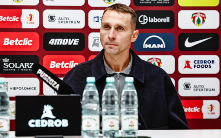 Vladislav Lupashko po&nbsp;meczu Puszcza vs Lechia