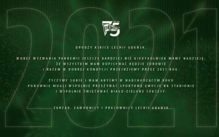 Życzenia noworoczne dla Kibiców Lechii Gdańsk!