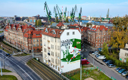 Od dziś można podziwiać oficjalny mural Lechii Gdańsk