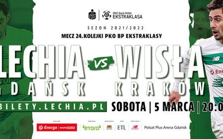 Trwa sprzedaż biletów na mecz Lechii z Wisłą Kraków!