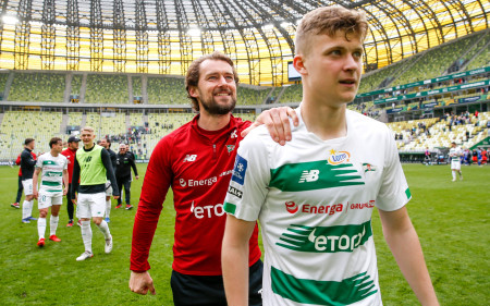 Zwoliński oraz Kałuziński po meczu ze Stalą