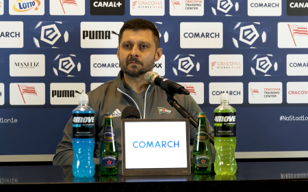Konferencja prasowa po meczu Cracovia – Lechia Gdańsk /  08.10.2022
