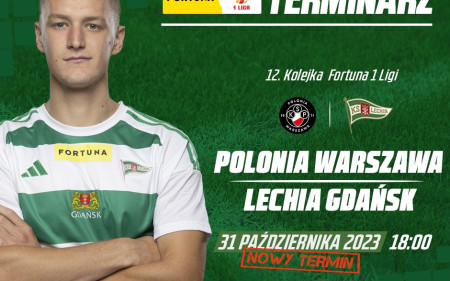 Znamy nowy termin meczu z Polonią Warszawa!