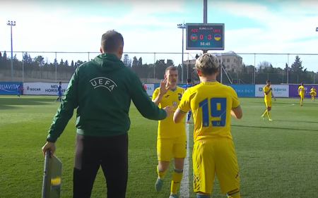 Maksym Khlan zagrał w meczu Ukrainy U-21 z Azerbejdżanem