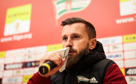 Konferencja prasowa przed meczem z Polonią Warszawa