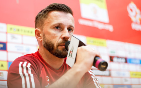 Konferencja prasowa przed meczem z GKS Tychy