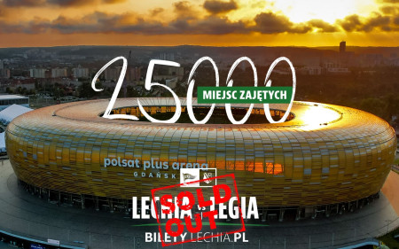 Tickets for the match against Legia are sold out