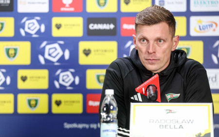 Press conference after the match against GKS Katowice