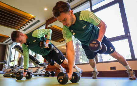 GALLERY | First training in the gym at the training camp 10.01.2025