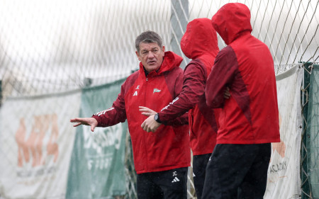 Coach John Carver after the match against OFK Beograd