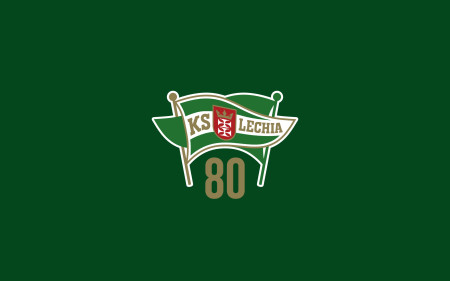 Jubilee crest on the occasion of the 80th anniversary of Lechia Gdańsk