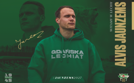 Alvis Jaunzems zawodnikiem Lechii Gdańsk